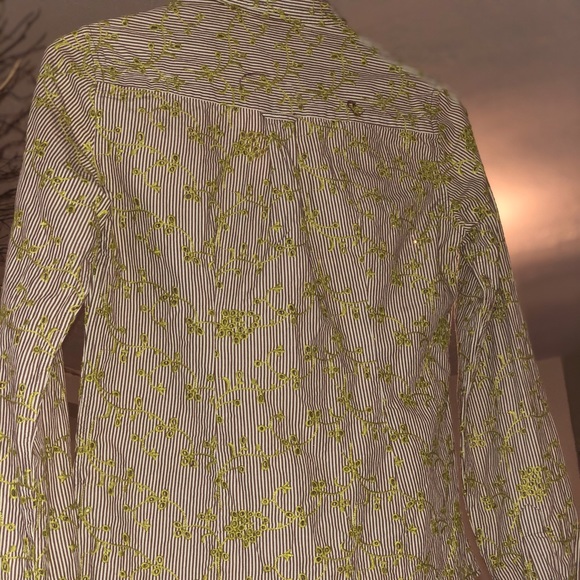 Anthropologie Odille Embroidered Button Down Blouse. - Picture 6 of 15